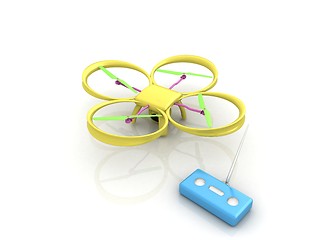 Image showing Drone with remote controller