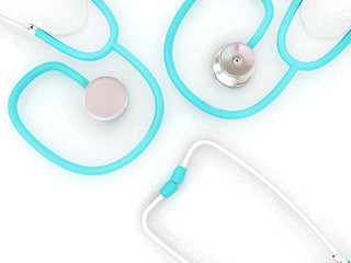 Image showing stethoscope. 3d illustration