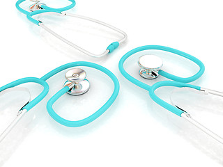 Image showing stethoscope. 3d illustration