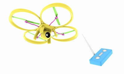 Image showing Drone with remote controller