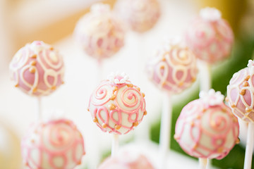 Image showing close up of cake pops or lollipops