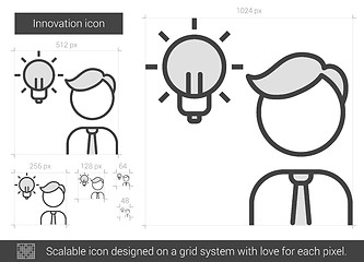 Image showing Innovation line icon.