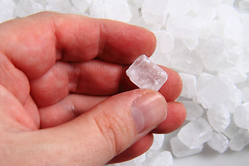 Image showing white sugar crystal texture