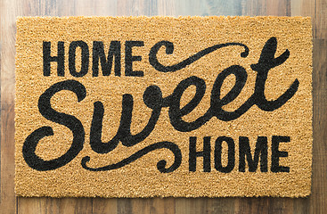Image showing Home Sweet Home Welcome Mat On Floor