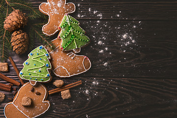 Image showing New year homemade gingerbread