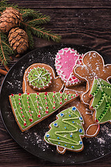 Image showing New year homemade gingerbread