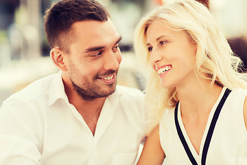 Image showing smiling happy couple outdoors