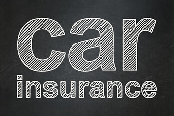 Image showing Insurance concept: Car Insurance on chalkboard background