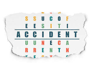 Image showing Insurance concept: Accident in Crossword Puzzle