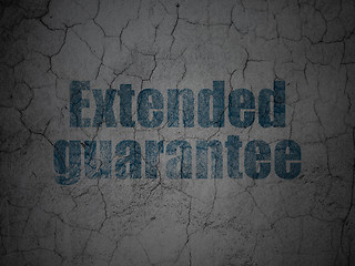 Image showing Insurance concept: Extended Guarantee on grunge wall background