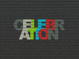 Image showing Entertainment, concept: Celebration on wall background