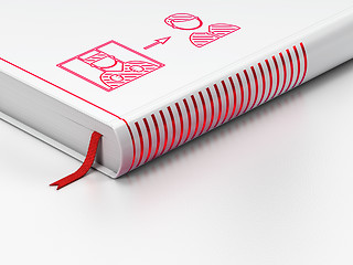 Image showing Law concept: closed book, Criminal Freed on white background