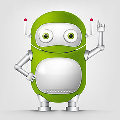 Image showing Cartoon Character green robot
