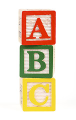 Image showing Alphabet blocks isolated