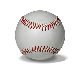 Image showing New baseball with path