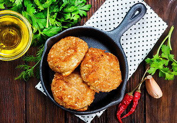 Image showing cutlets