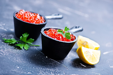 Image showing salmon caviar