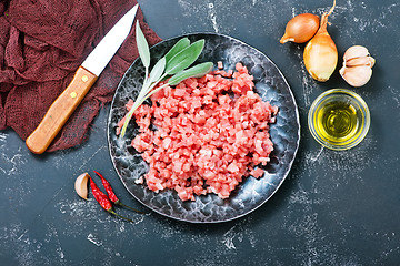 Image showing minced meat