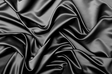 Image showing Black satin