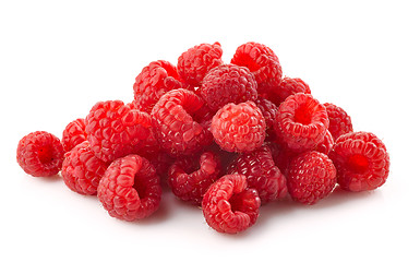 Image showing heap of raspberries