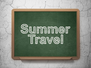 Image showing Travel concept: Summer Travel on chalkboard background