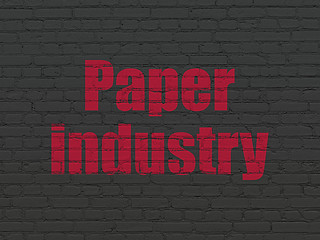 Image showing Industry concept: Paper Industry on wall background