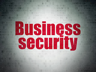 Image showing Security concept: Business Security on Digital Data Paper background