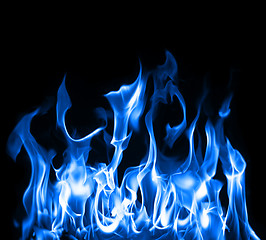 Image showing Blue flames