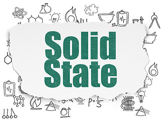 Image showing Science concept: Solid State on Torn Paper background