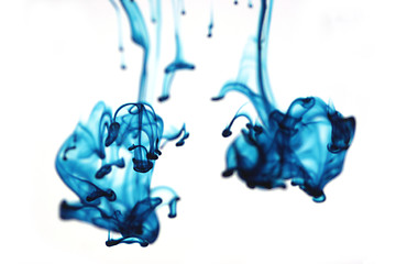 Image showing Abstract blue liquid