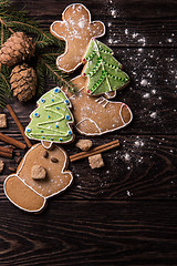 Image showing New year homemade gingerbread