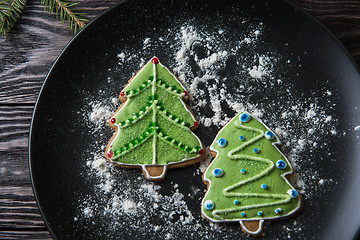 Image showing New year homemade gingerbread