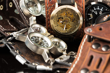 Image showing unusual watches. several alternatives dials