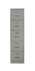 Image showing Isolated filing cabinet with path