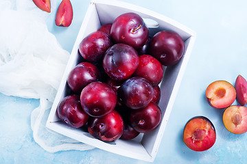 Image showing fresh plums