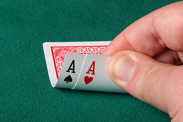 Image showing All aces