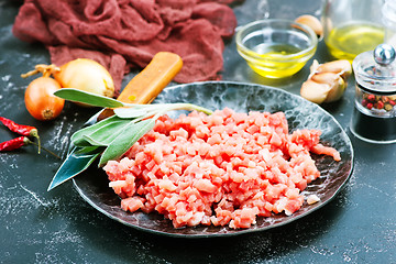 Image showing minced meat