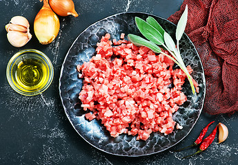 Image showing minced meat