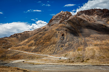 Image showing Manali-Leh road in Himalayas