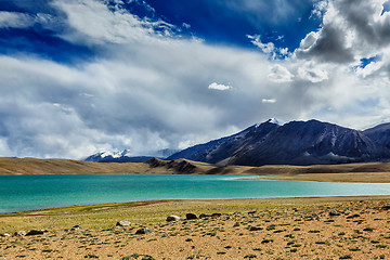 Image showing Himalayan lake Kyagar Tso, Ladakh, India