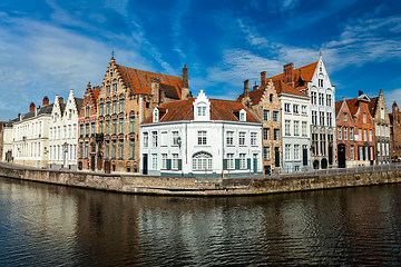 Image showing Bruges canals