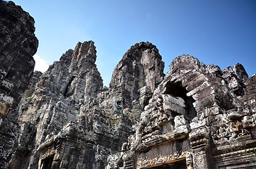 Image showing Bayon Temple At Angkor Wat, Cambodia