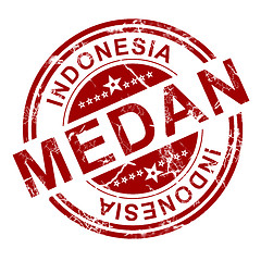 Image showing Red Medan stamp 