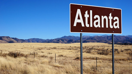 Image showing Atlanta road sign