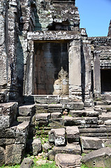 Image showing Bayon Temple At Angkor Wat, Cambodia