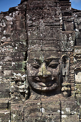 Image showing Bayon Temple At Angkor Wat, Cambodia