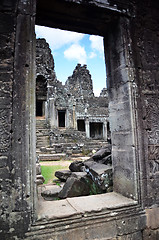 Image showing Bayon Temple At Angkor Wat, Cambodia