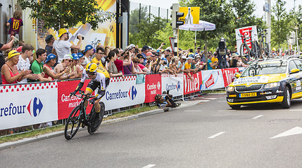 Image showing The Cyclist Steven Kruijswijk - Tour de France 2015