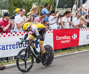 Image showing The Cyclist Steven Kruijswijk - Tour de France 2015