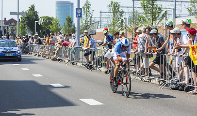 Image showing The Cyclist Matthieu Ladagnous - Tour de France 2015